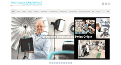 Desktop Screenshot of photonicsenterprise.com