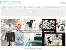 Tablet Screenshot of photonicsenterprise.com